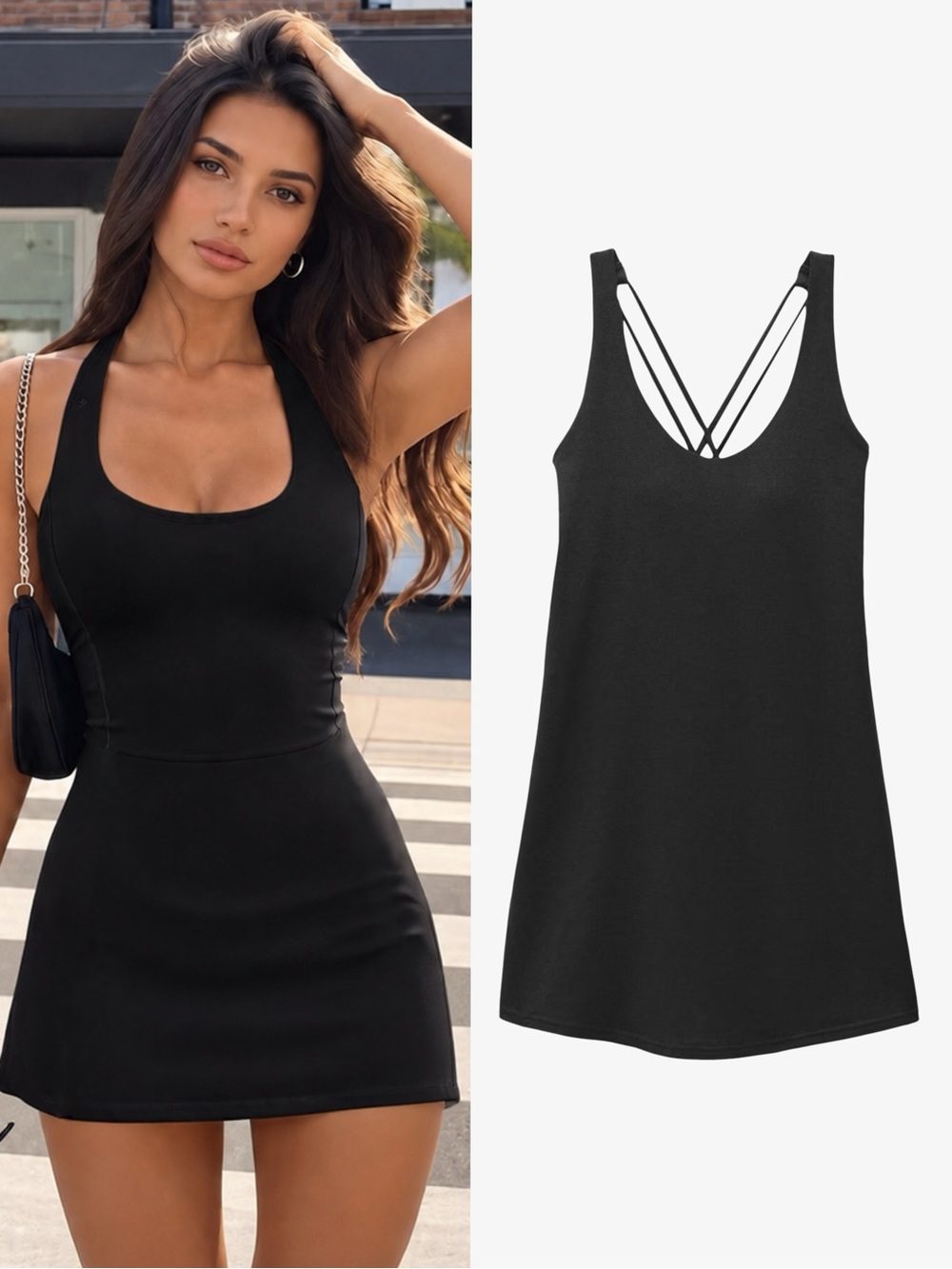 NWT • Strappy Tennis Dress